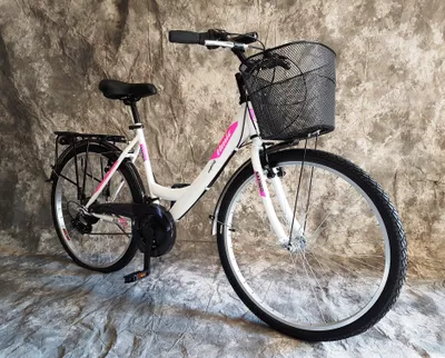 Produktbild von 26 Zoll Damencityrad SAFIRO VON UMIT 21-Gang Shimano Kettenschaltung, Gepäckträger, Licht und Korb NEU 2608-WEISS AB 155 CM KÖRPERGRÖSSE