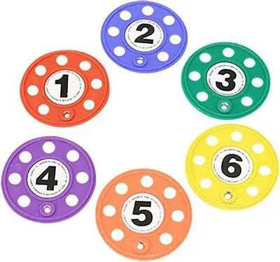 Immagine prodotto di Set 6 Dischi Con Fori Multicolor
