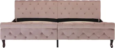 Obrázek produktu pro vidaXL Rám postele Pink velvet 200 x 200 cm