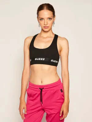 Produktbild von Sport-BH GUESS Tape Black Schwarz MIT