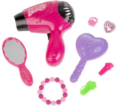 Zdjęcie produktu dla Zestaw Piękności Beauty - Suszarka, grzebień, lusterko - Little Princess Play Set
