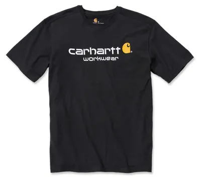 Produktbild von Carhartt Core Logo T-Shirt Farbe: Schwarz, Grösse: XS