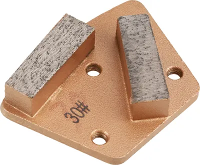 Obrázek produktu pro Trapézový diamantový brusný kotouč na beton pro brusku zrnitosti 30 (3 otvory 2 rovné zuby)