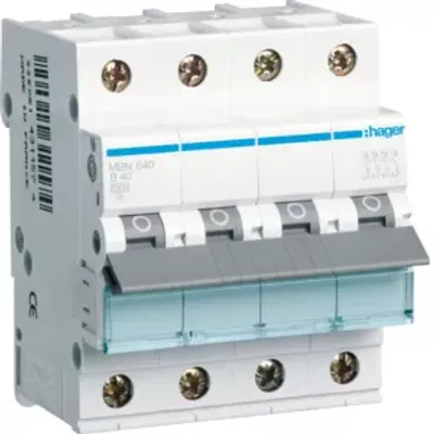 Produktbild von Leitungsschutzschalter 3P+N 6kA B-Charakteristik 40A 4 Module