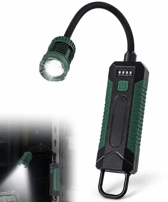 Produktbild von Werkstattlampe LED COB, 3 Lichtmodi, flexibler Schwanenhals, starker Magnet & Haken, USB-C wiederaufladbar, Ladeanzeige–Arbeitsleuchte für Auto,Garage