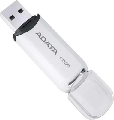 Zdjęcie produktu dla ADATA C906, 64 GB, USB Typu-A, 2.0, Pokrywka, 9 g, Biały