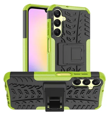 Produktbild von Conie Outdoor Schutzhülle für Samsung Galaxy A25 5G Hybrid Silikon Hard Case Cover Hülle mit Ständer in Grün
