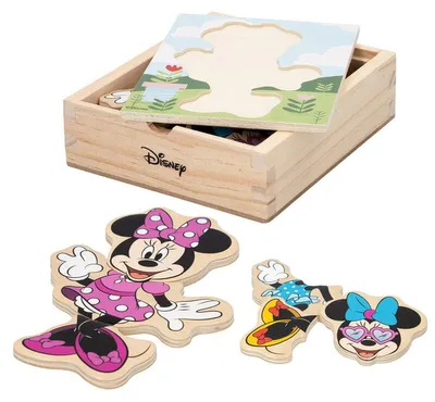 Obrázek produktu pro Dřevěná puzzle Disney Minnie, 19 dílků