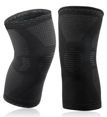 Immagine prodotto di Tutore per ginocchio - Compressione - Antiscivolo - Taglia M - 2 pezzi - Per corsa e sport