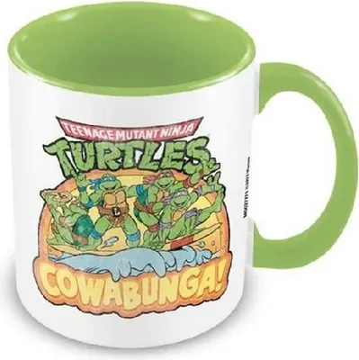 Produktbild von Teenage Mutant Ninja Turtles - Kaffeebecher "Classic Cowabunga" PM6150 (Einheitsgröße) (Grün/Weiß)