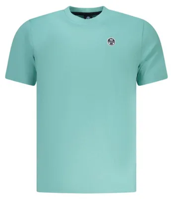 Produktbild von Blaues Herren Kurzarm T-Shirt mit Rundhals und Logo-Applikation