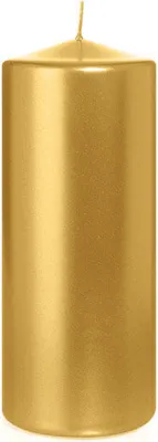 Produktbild von Stumpenkerzen Gold Ø 58 x 150 mm, 16 Stück