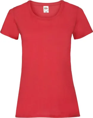 Produktbild von Damen T-Shirt Lady-Fit Valueweight T - Rot, M