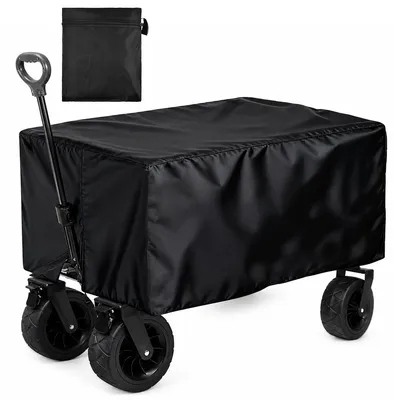 Produktbild von Universal Bollerwagen Schutzhaube, wasserdichte Wagenabdeckung für Handwagen und Transportwagen, faltbar mit Tasche, Outdoor Regenschutz