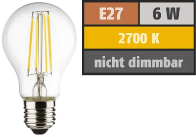 Immagine prodotto di Lampada LED Müller-Licht 400176, E27, EEK: A+, 7,5 W, 806 lm, 2700 K