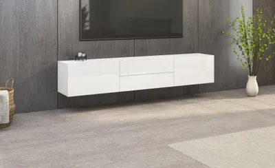 Produktbild von Kommode Lowboard "Sophia" 2 Klappen 200cm weiß-matt