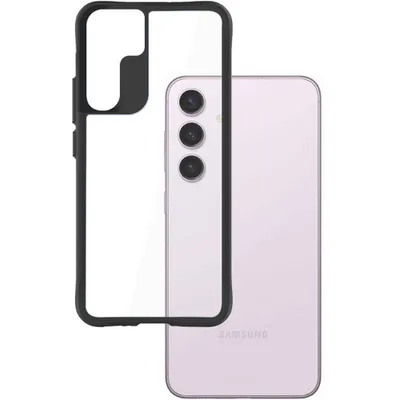 Produktbild von Handyhülle für Galaxy S24 Plus 5G, 3mk Satin Case+, Transparent mit Schwarzem Rahmen