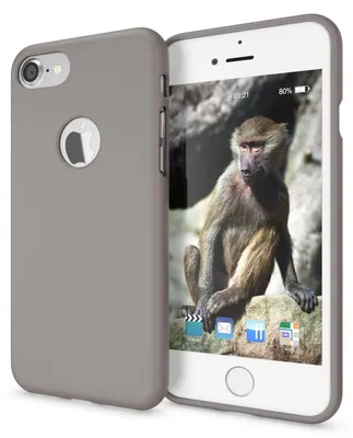 Immagine prodotto di Apple iPhone 7 Custodia per cellulare di NALIA, Custodia sottile in silicone al neon Custodia sottile per telefono Grigio