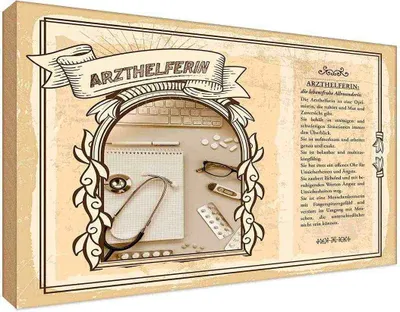 Produktbild von vianmo Holzschild 20x30 cm Arzthelferin Beruf Arbeit