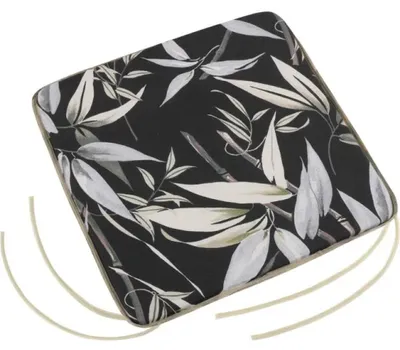 Produktbild von Sitzkissen EMA glatt - 40x40 cm - Schwarz,Grau