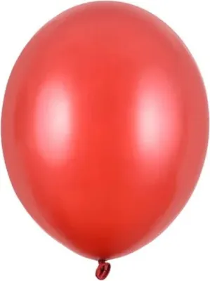 Produktbild von 100 Stk. Luftballon Ø12cm "Uni Metallic" | Poppy Red