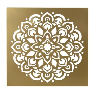 Immagine prodotto di Decorazione da Parete in in metallo oro quadro cm 56x56x3