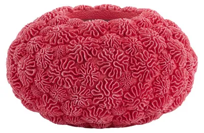 Zdjęcie produktu dla Wazon Light & Living CORAL ze szklanu w kolorze czerwonym – Ø37x21 cm