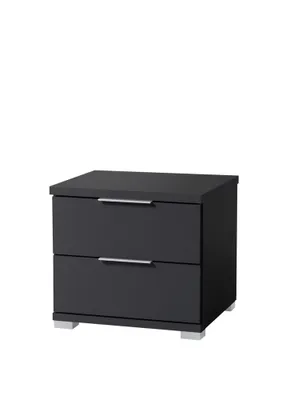 Produktbild von Pol Power Beimöbel Nachtkommode 2 Schubkästen Holzwerkstoff Dekorfolie 46x43x42 cm