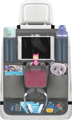 Image de Organiseur de siège de voiture 10,5 pouces, gris