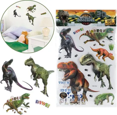 Produktbild von Wandsticker Dinosaurier 3D Deko XXL Aufkleber