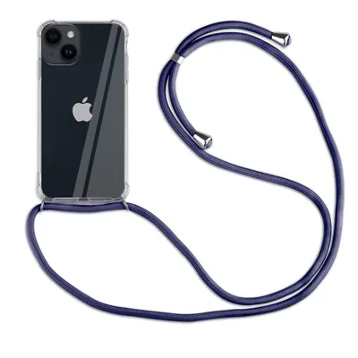 Produktbild von betterfon Handykette für Apple iPhone 14 Handyhülle mit Band Hülle mit Kordel Blau