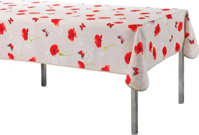 Obrázek produktu pro Obdélnikový ubrus na stůl SWEET POPPY, vlčí máky, 150 x 240 cm
