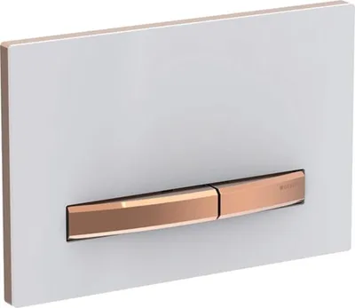 Produktbild von Geberit Sigma50 Betätigungsplatte für 2-Mengen-Spülung, Metallfarbe rotgold, eckig, 115.670.11.2