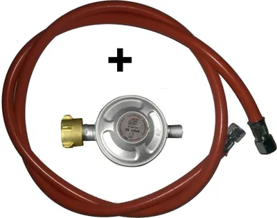 Produktbild von Gasbrenner 46cm für Grill und Paellapfannen Zubehör Gasbrenner: Druckminderer 50mbar + Gasschlauch 1,5mtr