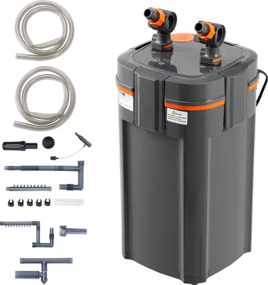 Produktbild von VEVOR Aquariumfilter 528 GPH, 5-stufiger Kanisterfilter 757,1 L, extrem leiser interner Aquariumfilter mit UV-Schutz, tauchfähiger Powerfilter mit mehreren Funktionen für Aquarien, 20 W