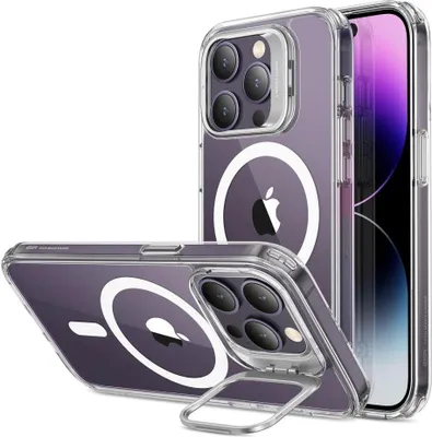 Produktbild von ESR Classic Kickstand Halolock Hülle für iPhone 14 Pro Max MagSafe kompatibel Transparent