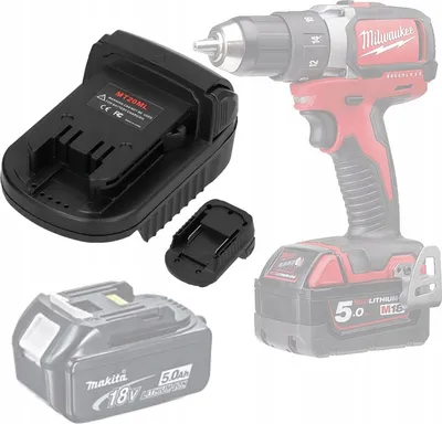 Image de Rosfix Adaptateur/convertisseur de Batterie Makita 18V Vers Milwaukee 18V (MT20ML)