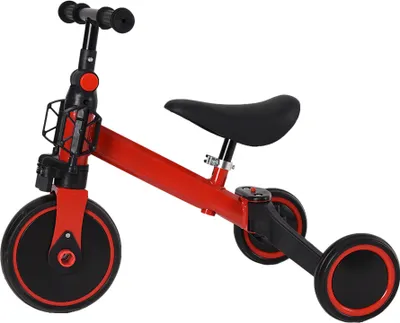 Produktbild von 2 in 1 Kinder Laufrad Balance Fahrrad,Kinderlaufrad,Dreirad mit Pedal für Kinder von 1-3 Jahre rot
