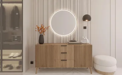 Immagine prodotto di Specchio da parete MARLO con illuminazione a LED - nero
