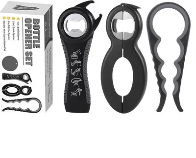 Produktbild von INF Flaschenöffner-Set in Schwarz und Grau
