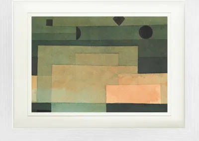 Produktbild von Paul Klee Gerahmtes Bild Mit Edlem Passepartout | Wand-Bilder | Im Bilderrahmen - Gestirneœber Dem Tempel, 1922 (30 x 40 cm)