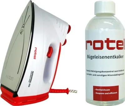 Produktbild von Rotel Prof Extra Edelstahls Rot + Rotel Bügeleisenentkalker 500 ml
