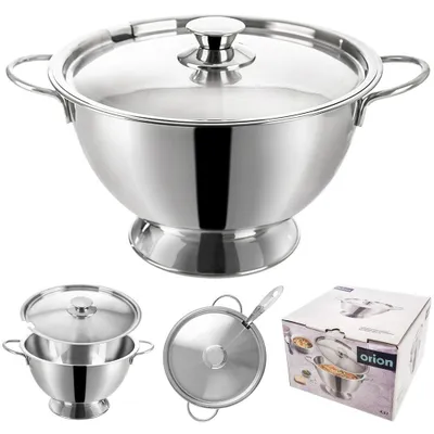 Produktbild von Orion Suppentopf Suppenterrine Supenschale aus Edelstahl 4,5 L