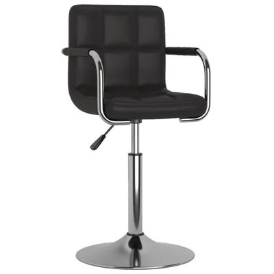 Image de vidaXL Tabouret de bar noir similicuir