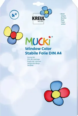 Produktbild von MUCKI Window Color Stabile Folie 1 Blatt DIN A4