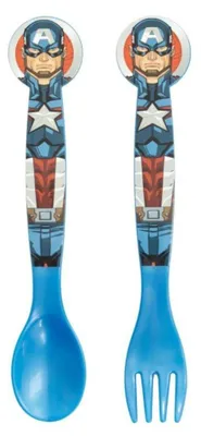 Obrázok produktu pre Detský plastový príbor Avengers - 2 kusy Marvel