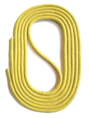 Produktbild von SNORS natur Schnürsenkel rund - GELB - 3mm - unbehandelt - 90cm