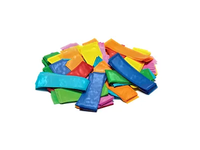 Immagine prodotto di Coriandoli metallici rettangolari 55x18 mm, multicolore, 1 kg