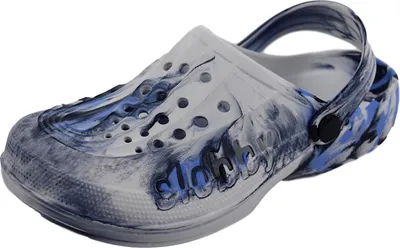 Produktbild von Damen Clogs Gartenclogs Blau/Weiß Gr. 42