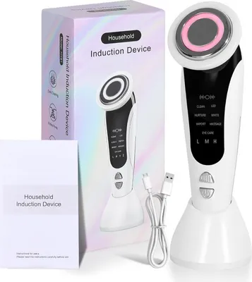 Produktbild von 8-in-1 Gesichtsmassagegerät gegen Falten, EMS Mikrostrom Face Massager, Hautstraffungs- und Lifting-Gerät, 45°C V-Shape Beauty Device